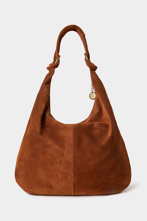 Hobo Bag Outfit, Suede Hobo Bag, Slouch Bag, Suede Handbag, Slouch Bags, Suede Bag, Suede Handbags, Hobo Style, Brown Handbag