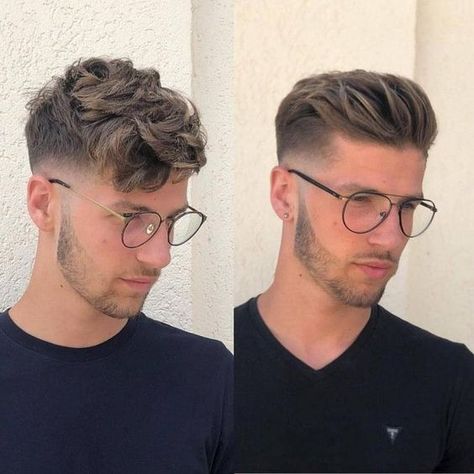 Credit High Fade Haircut, Low Fade Haircut, Mens Hairstyles Medium, Mens Hairstyles Thick Hair, Faded Hair, Men Haircut Styles, Mens Haircuts Fade, Corte De Cabelo Masculino, Mens Haircuts Short