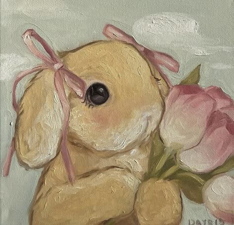 Whimsy in Art: 9 Coquette Animals Painted with Delight Bel Art, Art Mignon, Cute Paintings, Arte Inspo, الرسومات اللطيفة, 그림 그리기, Animal Paintings, Pretty Art, Art Sketchbook