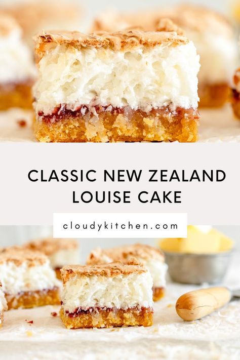 Baking And Pastry Recipes, Louise Cake Recipes, Nz Baking Recipes, Fresh Cake Recipe, Crazy Baking Ideas, New Zealand Dessert Recipes, New Zealand Desserts, Charlotte Royal Cake, New Zealand Recipes Traditional