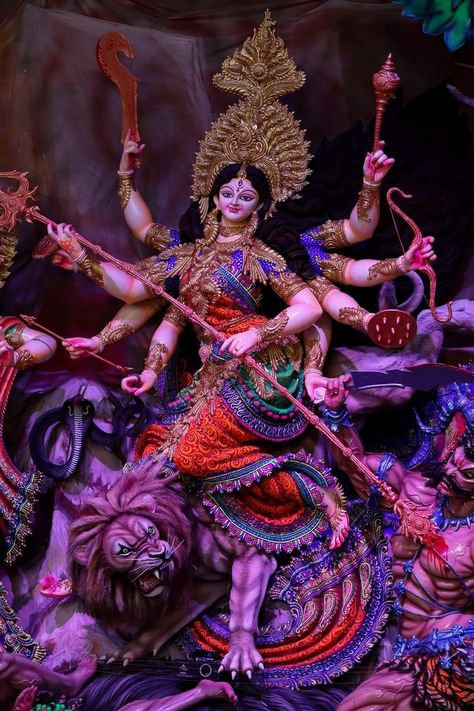 Durga Maa New Image, Ma Durga Images, Durga Maa Murti, Durga Thakur, Durgamma Photos, Goddess Kali Images, Jay Mata Di, Saraswati Photo, Durga Photo