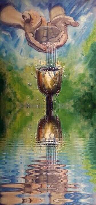 Spiritual Warfare Art, Cup Overflowing, Prophetic Art Worship, January Full Moon, Prophetic Painting, John 15 4, Cup Tattoo, Worship Art, Eagle Images