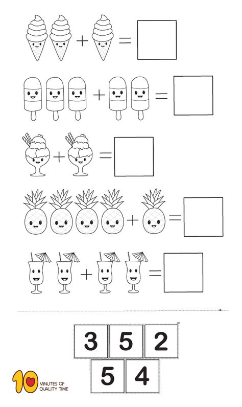 Math for Kindergarten- Simple Addition Matematik Prasekolah, Kindergarten Math Worksheets Addition, Kindergarten Math Worksheets Free, Kindergarten Addition Worksheets, Addition Kindergarten, Math Addition Worksheets, Preschool Math Worksheets, Math Lesson Plans, Addition Worksheets