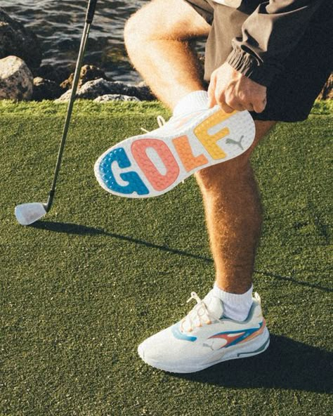 Golf Shoe, Retro Golf Aesthetic, Good Good Golf, Golf Bag Aesthetic, Vintage Golf Aesthetic, Cute Golf Clubs, Golf Aesthetic, Golf Design Graphic, Arizona Golf