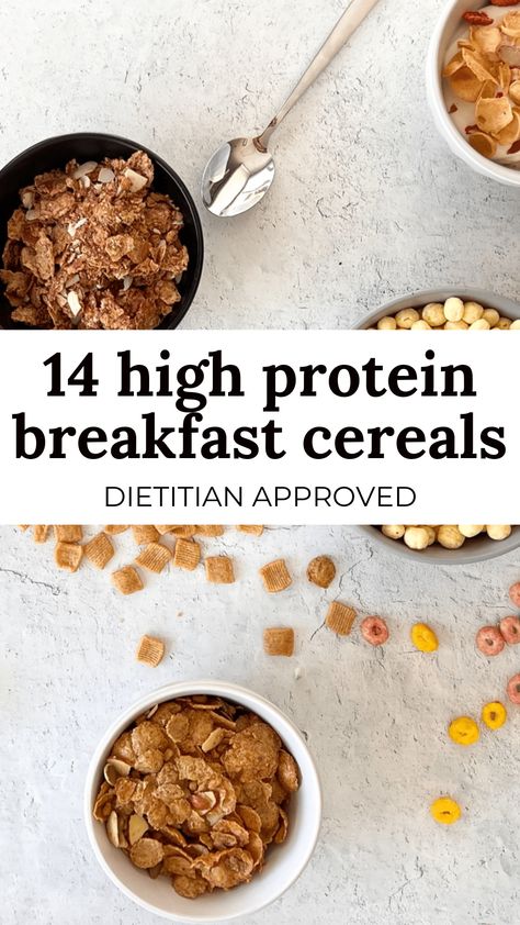 A bowl of cereal in the morning may be a nostalgic, easy, and arguably delicious breakfast, but typical breakfast cereals can be high in sugar and fail to keep you full throughout the morning. Choosing cereal that’s highest in protein can help you start your day with a satisfying, healthy high protein breakfast that keeps you full throughout the morning and gives you a head start on your daily protein goals. By opting for an easy high protein breakfast, you'll enjoy a healthy start to your day. Protein Breakfast No Eggs, High Protein Breakfast No Eggs, Breakfast That Keeps You Full, High Protein Cereal, Breakfast No Eggs, Easy High Protein Breakfast, Eggless Breakfast, Healthy High Protein Breakfast, Protein Goals