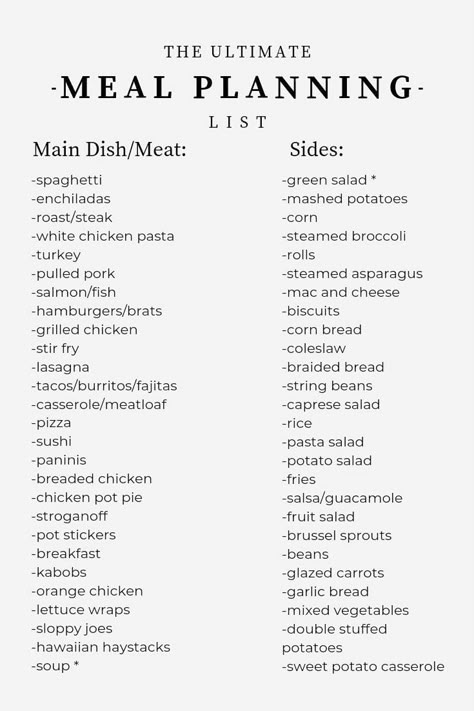 Meal Planning Menus, Meal Prep Plans, Monthly Meal Planning, Family Meal Planning, Easy Meal Plans, Easy Healthy Meal Prep, Family Meal, Menu Planning, Healthy Meal Prep