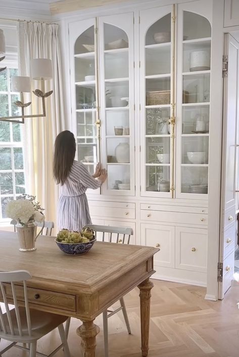 Kitchen Nook Cabinets Built Ins, Built In China Cabinet Kitchen, Built In China Cabinet Dining Room, Built In Cabinets Dining Room, China Pantry, Built In Kitchen Hutch, Dining Room Built In Cabinets, Built In Cabinets Living Room, Dining Room China Cabinet