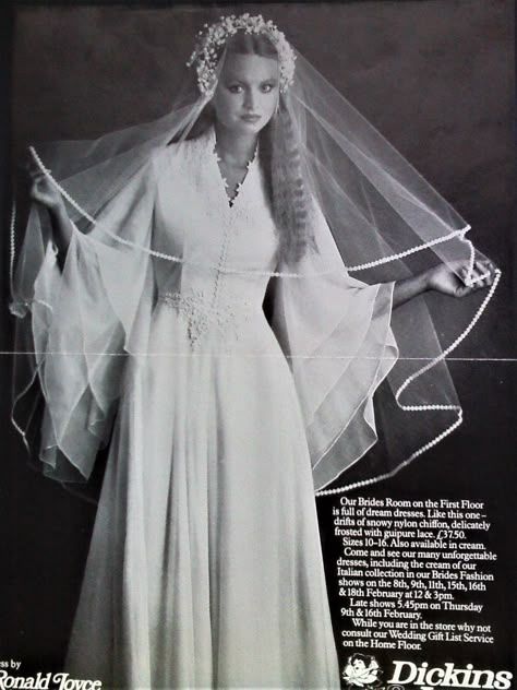 This is the beautiful dress I slipped into this day August 4th my wedding day Seventies Wedding Dress, 1970s Wedding Dress Vintage 70s, Vintage Slip Wedding Dress, 70 Wedding Dress Vintage 70s, 70s Wedding Veil, 1970s Wedding Photos, Retro Wedding Dress 70s, 1970s Vintage Wedding Dress, 70’s Wedding Dress