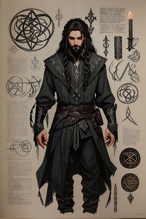 Shadow Sorcerer, Dnd Sorcerer, Shadar Kai, Dnd Wizard, Wizard Costume, Fantasy Wizard, Cosplay Armor, Dungeons And Dragons Homebrew, Character Design Male