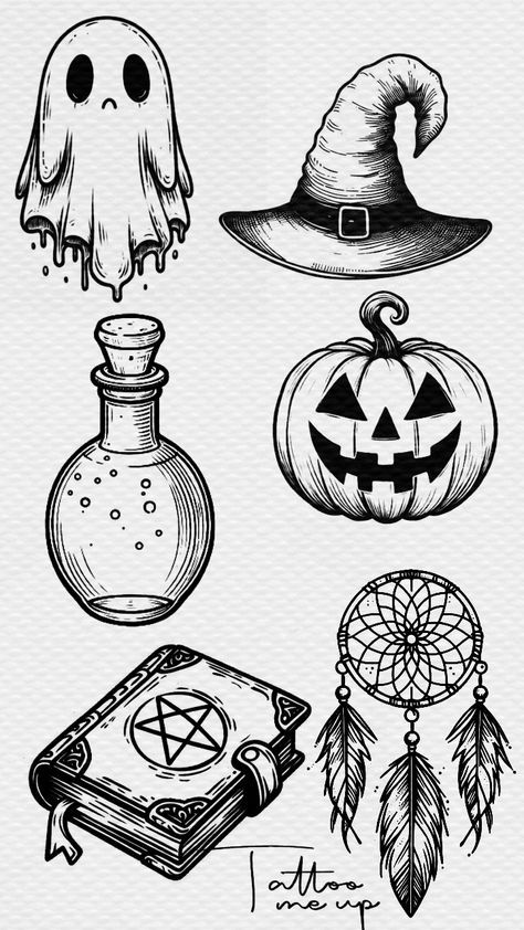 Flash Tattoo Designs Halloween, Jack O Lantern Tattoo Black And White, Halloween Tattoo Pumpkin, Halloween Outline Tattoo, Potion Bottle Sketch, Jack O Lantern Tattoo Design, Jack O Lantern Sketch, Witches Brew Drawing, Witch Bottle Tattoo