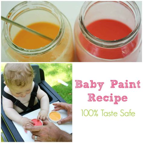 This easy to make baby paint is completely edible and produces the best art! Baby Art Activities, Sensory Art, Baby Painting, Baby Activities, Art Activity, Toddler Play, Baby Sensory, Fun Crafts For Kids, Play Ideas