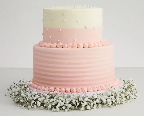 Simple 2 Tier Cake Birthday, Two Tier Cake Decorating Ideas, 2 Layer Cake Birthday, Two Tier Cake Design, Cake Design 2023, Decorating 2023, 2 Layer Cake, Birthday Cake Design, Small Birthday Cakes