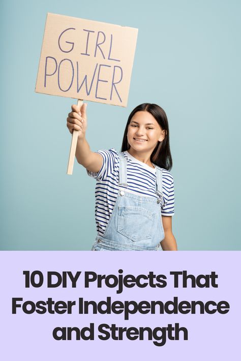 Empower young girls with these 10 DIY projects that promote independence and strength. Each project is a great way to build skills and confidence! Empowerment Activities, Simple Electronics, Simple Home Decoration, Student Government, Empowering Girls, Girl Empowerment, Personal Budget, Leadership Skills, Financial Literacy