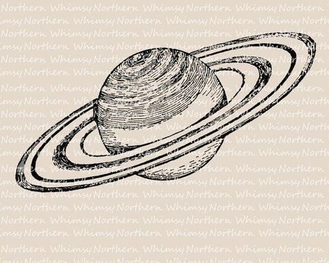 Saturn Art, Planet Illustration, Saturn Tattoo, Planet Drawing, Planet Tattoos, Planet Saturn, Nebulas, Doodle Tattoo, Planets Art