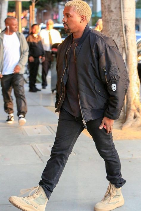 Yeezy Boots Outfit, Military Boots Outfit, Yeezy Outfits, Kanye West Songs, Kanye Fashion, Kanye West Outfits, Kanye West Style, Boots Outfit Ideas, Yeezy Fashion