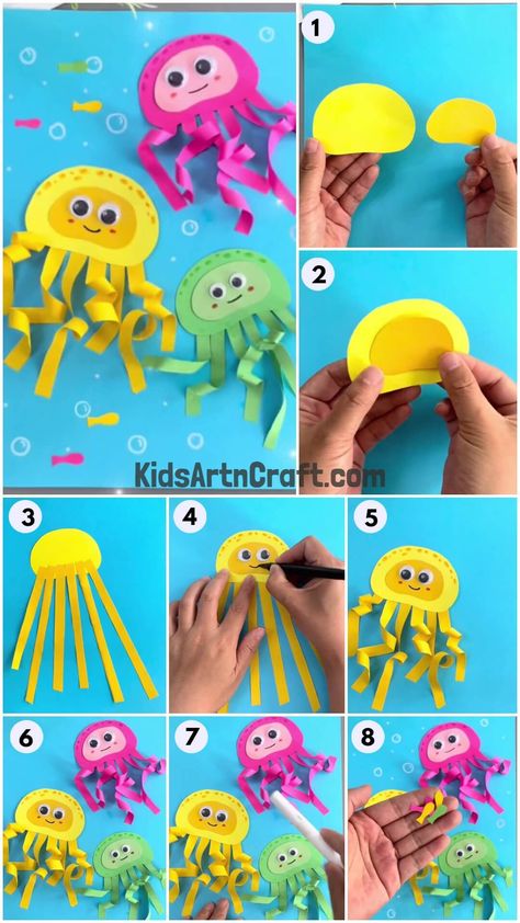 Octopus Craft For Toddlers, Octopus Crafts For Toddlers, Paper Octopus Craft, Paper Octopus, Classroom Craft Ideas, Octopus Craft, Preschool Letter Crafts, Octopus Crafts, Preschool Letter