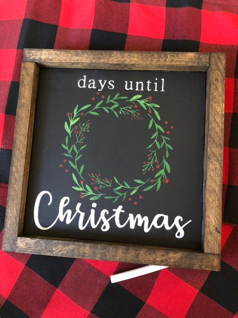 Christmas Countdown Chalkboard, Chalkboard Wedding, Days Until Christmas, Cricut Christmas, 12 December, Chalk Couture, Chalkboard Art, Table Of Contents, Sign Ideas