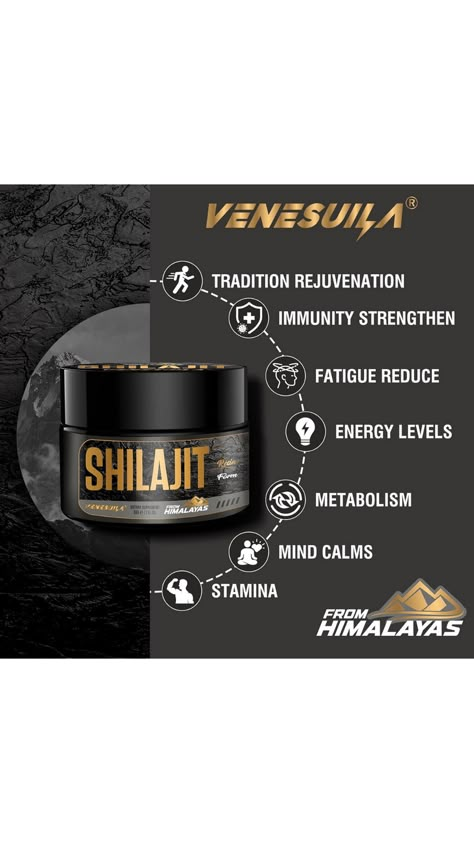 Looking for a natural energy boost? Try VENESUILA Shilajit Resin! Harvested from the Himalayas, this supplement is rich in over 85 trace minerals and known for its rejuvenating properties. #ShilajitResin, #HimalayanShilajit, #NaturalSupplements, #EnergyBoost, #Wellness #ad Shilajit Benefits Health, Triphala Benefits Powder, Men Supplement, Himalaya Products Skincare, Daily Herbal Supplements, Himalayan Shilajit, Shilajit Resin, Smiling Buddha, Humic Acid