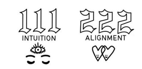 222 Alignment Tattoo, 222 Outline Tattoo, Angel Number Tattoo 111 Font, 111 Intuition Tattoo, 111 Tattoo Font, 222 Drawing, 222 Tattoo Fonts, 111 Angel Number Tattoo Ideas, 111 Font