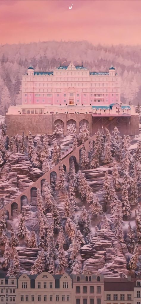 Wes Anderson Phone Wallpaper, Wes Anderson Wallpaper, Felt Mountain, Lobby Boy, Anderson Aesthetic, Wes Anderson Aesthetic, Hotel Budapest, The Grand Budapest Hotel, Wes Anderson Movies