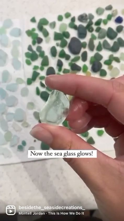 How To Make Sea Glass Shine, Beach Glass, Sea Glass, Night Light, Craft Ideas, At Home, Glass, On Instagram, Instagram