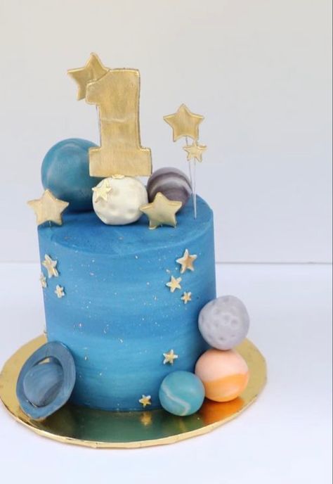 1st Birthday Space Theme Smash Cake, Outer Space First Birthday Cake, Space 1st Birthday Cake, First Year Around The Sun Birthday Cake, Space Themed Smash Cake, 1st Trip Around The Sun Cake, Space Cakes Kids Boy Birthday, First Trip Around The Sun Smash Cake, Space Smash Cake