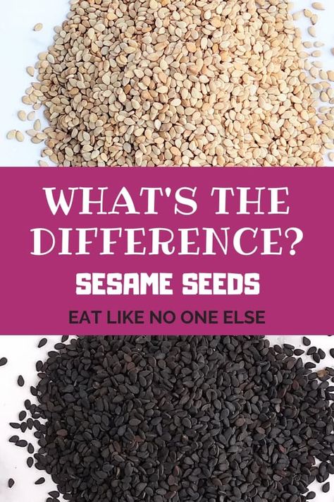 What is the Difference Between Black and White Sesame Seeds - Eat Like No One Else Recipes With Black Sesame Seeds, Black Sesame Seeds Recipes, Black Sesame Seeds Benefits, Black Sesame Recipes, Sesame Seeds Benefits, Cumin Benefits, Benefits Of Sesame Seeds, Black Vs White, Sesame Recipes