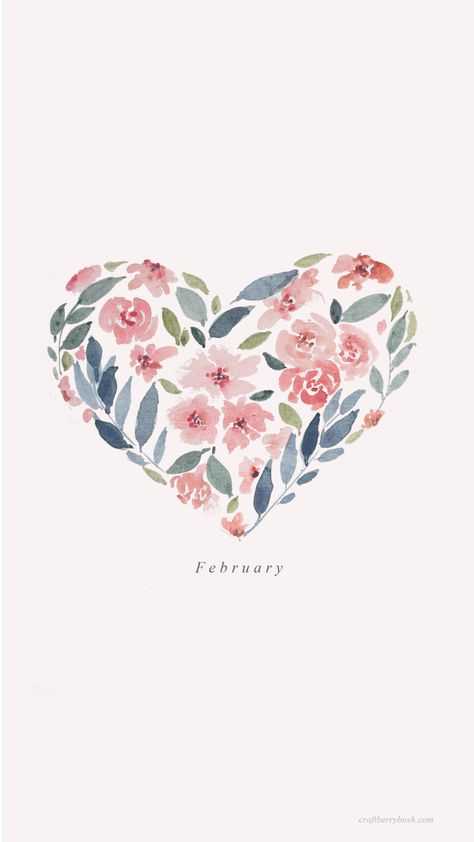 February Flowers Wallpaper, Wallpaper Iphone February, February Aesthetic Photography, February Widget, February Drawings, February Phone Wallpaper, February Wallpaper Aesthetic, February Watercolor, February Illustration