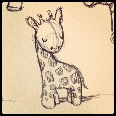 Baby giraffe ! #giraffe #baby #sketch #doodle A Giraffe Drawing, Cool Giraffe Drawing, Giraphe Drawing Cute, Giraffe Drawings Easy, Giraffe Drawing Reference, Sloth Sketch Simple, Giraffe Doodle Easy, Giraffe Drawing Sketches, Giffafe Drawing