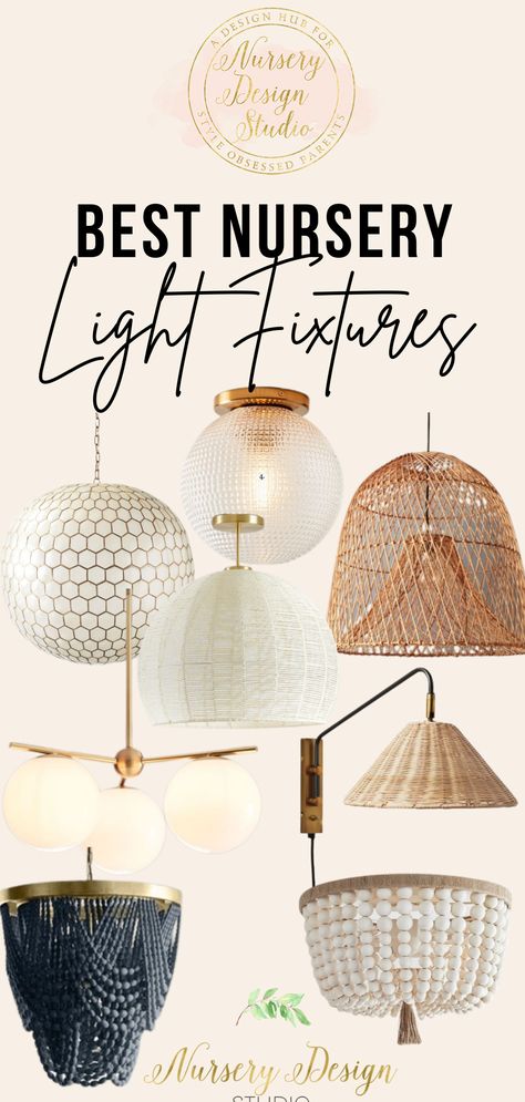 What nursery lighting trends are on the rise for 2022? We are rounding up the best nursery light fixtures of 2022. Light Fixtures Nursery, Neutral Nursery Light Fixture, Nursery Ceiling Light Fixture, Baby Nursery Light Fixture, Nursery Lamps Girl, Ceiling Light Nursery, Nursery Overhead Lighting, Baby Room Chandelier, Nursery Pendant Light