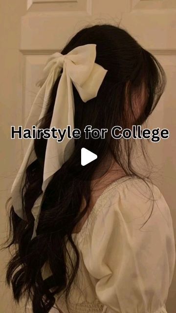 Hairstyle For College Girl, Hair Styles For College Girl, Back To College Hairstyles, Cute College Hairstyles, Cute Daily Hairstyles, Hairstyles Korean Girl, Cute Hairstyles For College, College Girl Hairstyles, Korean Girl Hairstyle