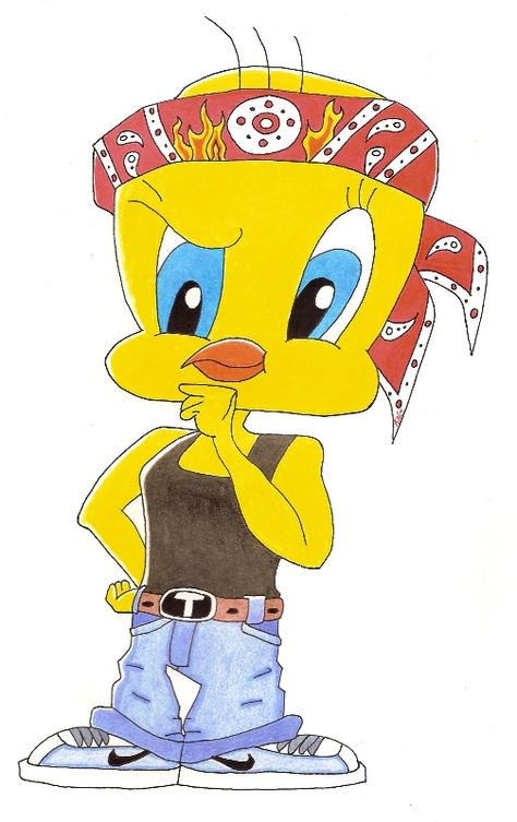 tweety | Gangsta Tweety Drawing Tweety Sketch, Tweety Painting, Tweetie Bird Drawing, Halloween Tweety Bird, Gangsta Tweety Bird, Tweety Bird Drawing, Tweety Bird Quotes, Baby Boy Themes, Bird Quotes