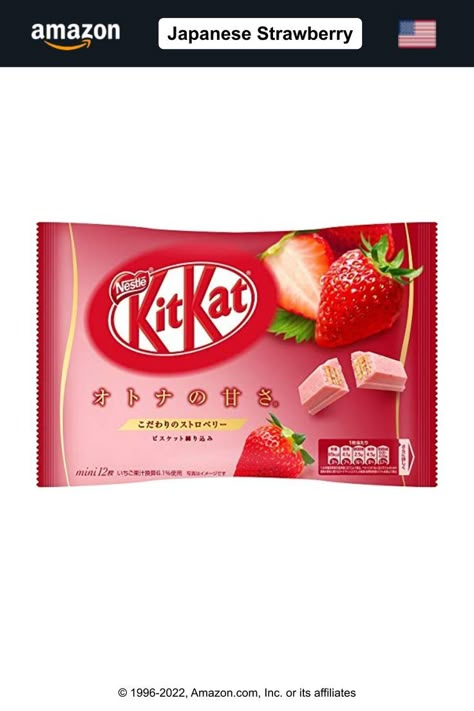 Japan Snack Packaging, Japan Food Snacks, Kitkat Strawberry, Japan Kitkat, Japanese Snacks Packaging, Japan Chocolate, Japanese Candy Kits, Strawberry Board, Japanese Candies