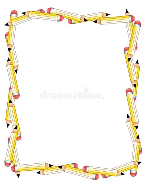 Pencils Border or Frame. An illustration featuring a collection of pencils casua , #Aff, #illustration, #featuring, #Frame, #Pencils, #Border #ad Pencil Border Designs, Frame Illustration, Simple Borders, Higher Order Thinking, Christmas Activities For Kids, Frame Background, Christmas Activities, Border Design, Background Design