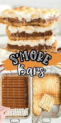 Dessert Graham, Smores Bar Recipe, S Mores Bars, Smore Recipes, Dessert Oreo, Kid Desserts, Elegant Desserts, Starbucks Copycat, Baked Dessert Recipes