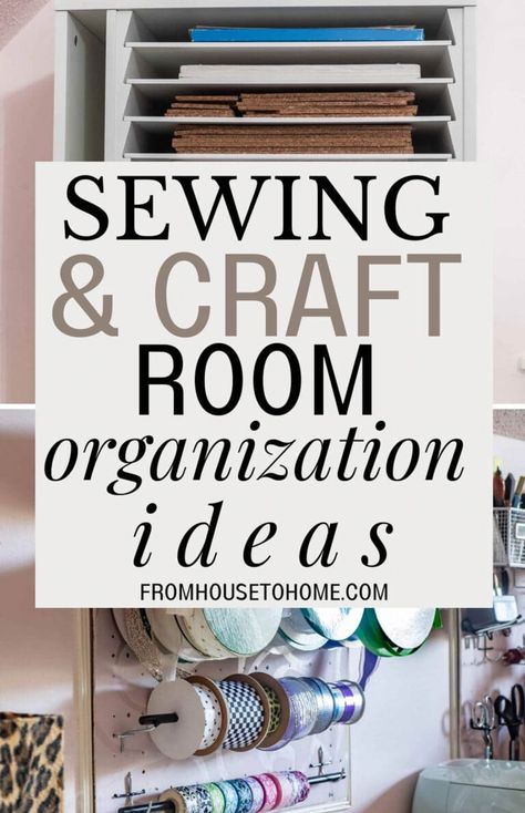 Sewing & Craft Room Organization: 10+ Amazingly Simple Storage Ideas Ways To Store Fabric, How To Store Fabric Organizing Ideas, How To Organize Fabric, Sewing Room Organization Ideas, Sewing And Craft Room, Fabric Storage Ideas, Craft Room Storage Ideas, Fabric Storage Solutions, Sewing Craft Room