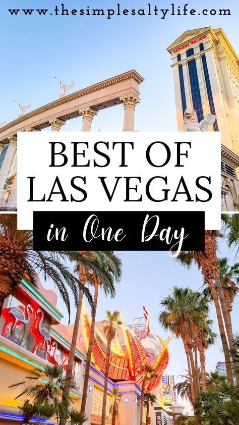 What to Do with One Day in Vegas • Best Things to Do • The Simple Salty Life One Day In Las Vegas, What To Do In Las Vegas During The Day, 2 Days In Vegas, Best Things To Do In Vegas, Las Vegas Must Do, Vegas Things To Do, Things To Do In Las Vegas, Lad Vegas, What To Do In Vegas