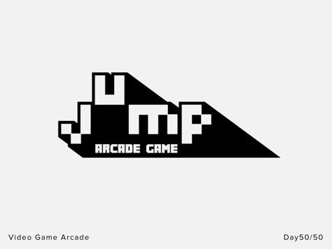 Video Game Arcade - Day 50 - Daily Logo Challenge by Typefool on Dribbble Pixel Logo Design, Gaming Branding, Game Branding, Video Game Arcade, Pixel Logo, Video Game Logos, Logo Challenge, Game Arcade, Games Logo