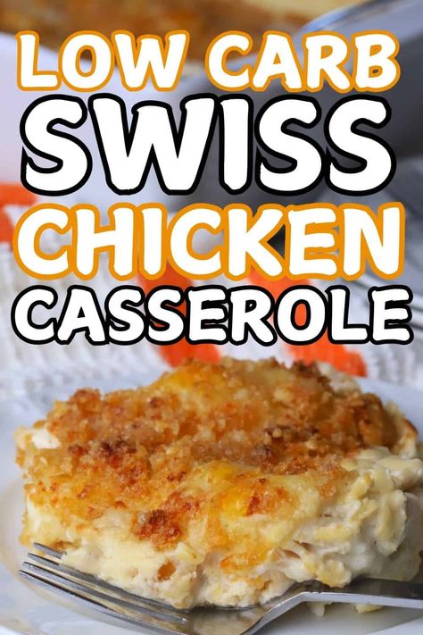 Low Carb Swiss Chicken Casserole One Person Low Carb Meals, Chicken Dinner Ideas For Diabetics, Low Carb Cashew Chicken, Easy Keto Friendly Meals, Low Gi Chicken Recipes, Best Chicken Meals, No Carb Meals Dinners Easy, Easy Chicken Keto Recipes, Easy Low Carb Meals For One