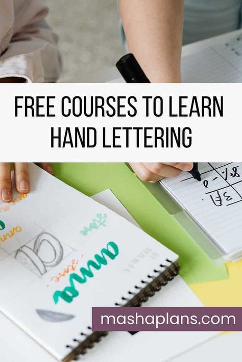 Lettering For Beginners Free Printable, Free Hand Lettering Fonts, Free Printable Hand Lettering Worksheets, Hand Lettering Tutorial Beginner, Learn Calligraphy Free Printables, Hand Lettering Practice Sheets Free, Pretty Fonts Alphabet, Lettering Fonts Design, Fancy Lettering