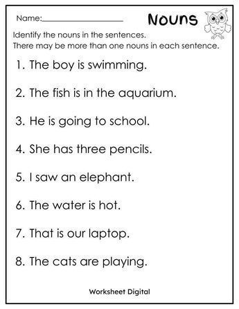 10 printable ESL Nouns worksheets for grade 1-3 homeschool grammar practice. Aligned with Common Core standards. Great for distance Grammar Sheets For Grade 1, Worksheet Of Nouns For Class 1, Grade 1 Nouns Worksheet, Worksheet For Noun For Grade 1, Grade 3 Language Worksheets, Naming Words Worksheet For Class 1, English Worksheets For Grade 1 Grammar, Naming Words For Class 1, Naming Words Worksheet For Grade 1