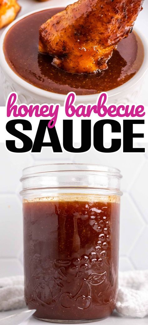 Honey Barbeque Sauce, Homemade Honey Bbq Sauce, Honey Bbq Sauce Recipe, Easy Homemade Bbq Sauce, Bbq Sauce Recipes, Easy Bbq Sauce, Bbq Sauce Homemade Easy, Honey Barbecue Sauce, Homemade Bbq Sauce Recipe