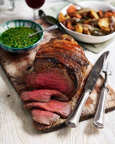 Topside Beef, Root Vegetables Recipes, Beef Rump, Beef Carpaccio, Roasted Root Vegetables, Roast Beef Recipes, Delicious Magazine, Roast Dinner, Beef Recipe