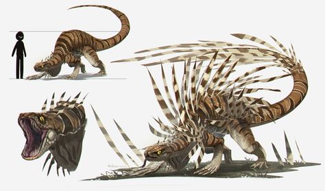 Apocalypse Creatures, Beastman Fantasy Art, Technology Concept Art, Animal Concept Art, Fantasy Creature Design, Alien Wildlife, Fantasy Mounts, Fantasy Pets, Creature Ideas