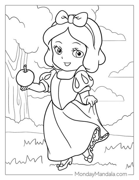 26 Snow White Coloring Pages (Free PDF Printables) Coloring pages #coloringpages Coloring books #coloringbooks Coloring pages for kids #coloringpagesforkids Coloring pages for kids princess #coloringpagesforkidsprincess 4.1186 Barbie Coloring Pages For Kids, Beach Coloring Pages For Kids, Bluey Coloring Pages, Coloring Pages For Kids Christmas, Princess Coloring Pages For Kids, Snow White Coloring Pages, Baby Snow White, Cute Coloring Pages For Kids, Easy Coloring Pages For Kids