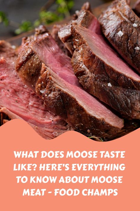 Moose meat isn’t easy to find, so what does moose taste like? Here’s everything to know about moose meat, including what it tastes like and how to cook it. Moose Backstrap Recipes, Ground Moose Meat Recipes, Moose Roast Recipe, Moose Recipes, Moose Meat, Backstrap Recipes, Nice To Meat You, Venison Meat, Moose Meat Recipes