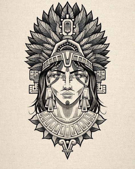 Este lo hice como practica de guia de dibujo simetrica de procreate, esta chida esa herramienta Dark Tats, Aztec Queen, Fitness Artwork, Design For Tattoo, Aztec Drawing, Bruce Lee Pictures, New York Tattoo, Aztec Tattoo Designs, Nyc Tattoo