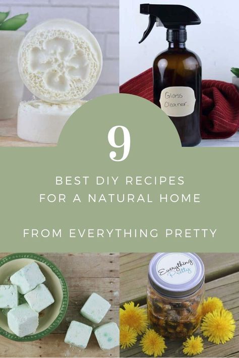 How to make 9 natural living recipes for your home. These recipes are simple and perfect for beginners. Learn how to make green products with essential oils. If you need inspiration and ideas for a healthy home and family, check these out. Make DIY products with these tips for a healthy lifestyle. #essentialoils #naturalliving #natural #diy Glass Cleaner Recipe, How To Make Green, Green Products, How To Make Greens, Cleaner Recipes, Diy Products, Diy Beauty Recipes, Natural Cleaners, Natural Lifestyle