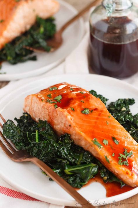 Spicy Salmon Recipes, Chipotle Salmon, Cherry Glaze, Salmon Glaze Recipes, Spicy Salmon, Cherry Recipes, Glazed Salmon, Marinade Recipes, Salmon Recipe