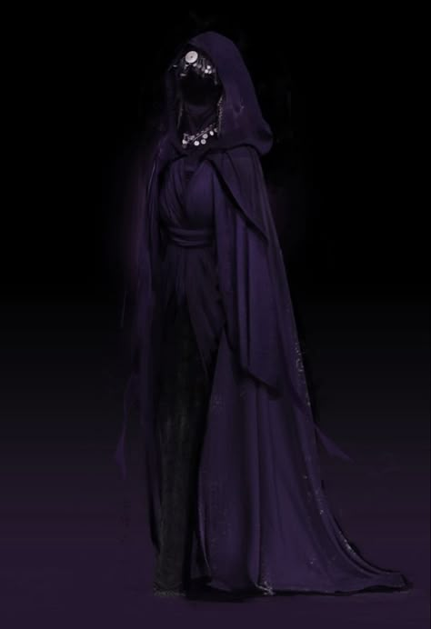 Dark Sorceress Costume, Dark Priestess Character Design, Veil Character Design, Female Cultist, Priestess Character Design, Stark Outfit, Dark Priestess, Veiled Woman, Dungeons And Dragons Characters